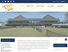 Tablet Screenshot of nationaltennisclub.org
